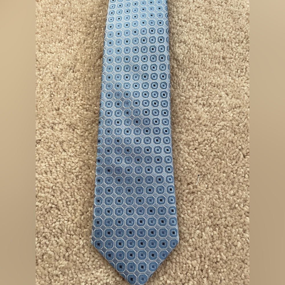 Black and Brown blue design tie